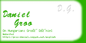 daniel groo business card